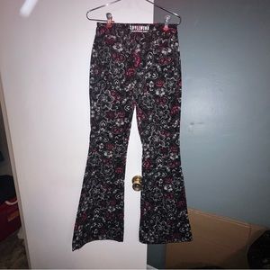 Corduroy floral pants
